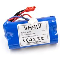 Vhbw - Li-Ion Akku 1800mAh (7.4V) kompatibel mit Modellbau Revell Big One Next 23981, F-645 Hubschrauber, mjx F-45, The Big One 24056 von VHBW