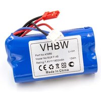 Vhbw - Akku kompatibel mit Revell Big One Next 23981, F-645 , mjx F-45, The Big One 24056 Modellbau (1800mAh, 7,4V, Li-Ion, Blau) von VHBW