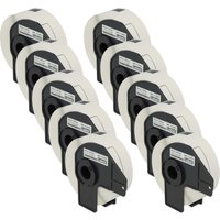 Vhbw - Set 10x Etiketten-Rolle 29mm x 90mm kompatibel mit Brother pt QL-710WSP, QL-700, QL-710, QL-710W Etiketten-Drucker von VHBW