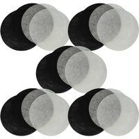 10x Aktivkohlefilter, 10x Fettfilter Ersatz für Moulinex AD-5 für Fritteuse - 20-tlg. Filter-Set - Vhbw von VHBW