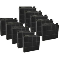 vhbw 10x Aktivkohlefilter kompatibel mit Elica SPOT PLUS IX/A/120, SPOT PLUS IX/A/60, SPOT PLUS IX/A/90, Stenar Dunstabzugshaube von VHBW