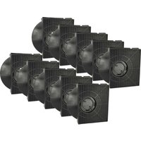 vhbw 10x Aktivkohlefilter kompatibel mit Whirlpool 208298104405 PRF0057, 208018904420 1745564 Dunstabzugshaube - 21,3 x 20,7 x 4,1 cm von VHBW