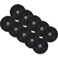 vhbw 10x Aktivkohlefilter kompatibel mit Whirlpool 208350804403 PRF0098, 208350804402 PRF0098, 208350804401 PRF0094 Dunstabzugshaube von VHBW