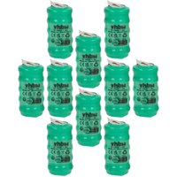 vhbw 10x NiMH Ersatz Knopfzellen-Akku Typ V80H 2-Pins 80mAh 6V kompatibel mit Modellbau-Akkus, Solar-Leuchten uvm. vhbw 10x NiMH Ersatz Knopfzellen-Akku Typ V80H 2-Pins 80mAh 6V kompatibel mit Modellbau-Akkus, Solar-Leuchten uvm. von VHBW