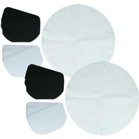 vhbw 12x Papierfilter, 6x Aktivkohlefilter, 6x Fettfilter kompatibel mit DeLonghi F627 220V, F627 127V Fritteuse - 24-tlg. Filter-Set von VHBW