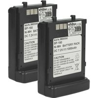 vhbw 2x Akku kompatibel mit Icom IC-T7E, IC-W31A, IC-W32, IC-W31, IC-T70, IC-W31E, IC-T7A, IC-T7H Funkgerät, Walkie Talkie (1000 mAh, 7,2 V, NiMH) von VHBW