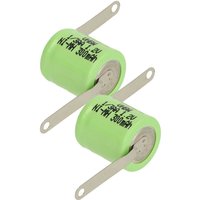 vhbw 2x NiMH Ersatz Knopfzellen-Akku Typ 1/3AA 300mAh 1,2V kompatibel mit Modellbau-Akkus, Solar-Leuchten uvm. vhbw 2x NiMH Ersatz Knopfzellen-Akku Typ 1/3AA 300mAh 1,2V kompatibel mit Modellbau-Akkus, Solar-Leuchten uvm. von VHBW