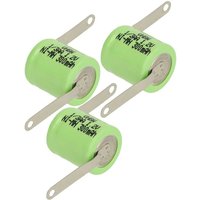 vhbw 3x NiMH Ersatz Knopfzellen-Akku Typ 1/3AA 300mAh 1,2V kompatibel mit Modellbau-Akkus, Solar-Leuchten uvm. vhbw 3x NiMH Ersatz Knopfzellen-Akku Typ 1/3AA 300mAh 1,2V kompatibel mit Modellbau-Akkus, Solar-Leuchten uvm. von VHBW
