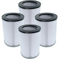 4x Staubsaugerfilter kompatibel mit Cleancraft DryCAT Staubsauger - HEPA-Filter Schwarz Weiß - Vhbw von VHBW