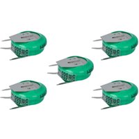 Vhbw - 5x NiMH Ersatz Knopfzellen-Akku Typ V80H 3-Pins 80mAh 1,2V kompatibel mit Modellbau-Akkus, Solar-Leuchten uvm. von VHBW