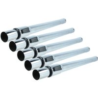 Vhbw - 5x Staubsaugerohr kompatibel mit Kärcher wd 2.500 m, wd 2.500 m Premium, wd 3, WD3 Staubsauger - 35 mm Anschluss, 60 - 97 cm lang Schwarz von VHBW
