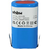 vhbw Akku kompatibel mit Gardena Accu80 8824 Heckenschere Strauchschere Rasenschere Gartenschere (1600mAh, 7,2V, Li-Ion) von VHBW