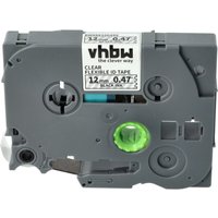vhbw Schriftband-Kassette kompatibel mit Brother PT D200BW, D200BWV, D200DA Etiketten-Drucker 8m x 12mm Schwarz auf Transparent, Flexibel, Laminiert vhbw Schriftband-Kassette kompatibel mit Brother PT D200BW, D200BWV, D200DA Etiketten-Drucker 8m x 12mm Schwarz auf Transparent, Flexibel, Laminiert von VHBW