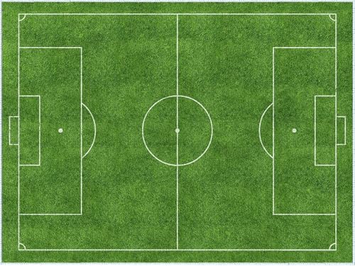 VHCLYBJU Teppich Fussball Kinderfußball Spielplatz Teppich - Junge Haushalt Kinderzimmer Spiel - Fußballfeld Dekorative Matte - Weich rutschfest (L, 230X360CM) von VHCLYBJU
