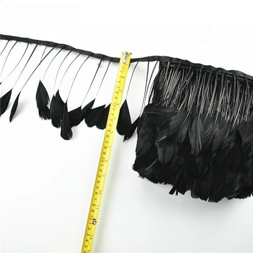 1 Meter weiße schwarze Fasanenfedern auf Bandband Truthahn-Straußenfransen für Kleidung Gänsefederbesatz Nähbesatz Dekor-Si Ruan Piao Tou_a 1 Meter weiße schwarze Fasanenfedern auf Bandband Truthahn-Straußenfransen für Kleidung Gänsefederbesatz Nähbesatz Dekor-Si Ruan Piao Tou_a von VHEOKG