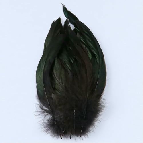 100 Stück seeblaue Hahnenfedern, 13–18 cm, natürliche Hühnerfasanenfedern zum Basteln, Schmuckherstellung, Partydekoration, Hahnenfedern, braun, 100 Stück 100 Stück seeblaue Hahnenfedern, 13–18 cm, natürliche Hühnerfasanenfedern zum Basteln, Schmuckherstellung, Partydekoration, Hahnenfedern, braun, 100 Stück von VHEOKG