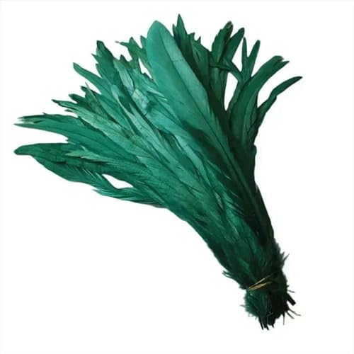 50 Stück/Los Bunte Hahnenfedern zum Basteln von Kleidung, 25–45 cm, Hahnenschwanzfeder, Dekoration, Karneval, DIY, künstliche Dekorationen, Dunkelgrün, 40–45 cm 50 Stück/Los Bunte Hahnenfedern zum Basteln von Kleidung, 25–45 cm, Hahnenschwanzfeder, Dekoration, Karneval, DIY, künstliche Dekorationen, Dunkelgrün, 40–45 cm von VHEOKG