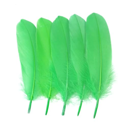 50 Stück/Los Natürliche Gänsefedern 12–18 cm/5–7 Zoll für farbige Gänsefedern, Kunsthandwerk, Hochzeitsfeier, Federn, DIY, Basteln, Dekoration – grün – 50 Stück 50 Stück/Los Natürliche Gänsefedern 12–18 cm/5–7 Zoll für farbige Gänsefedern, Kunsthandwerk, Hochzeitsfeier, Federn, DIY, Basteln, Dekoration – grün – 50 Stück von VHEOKG