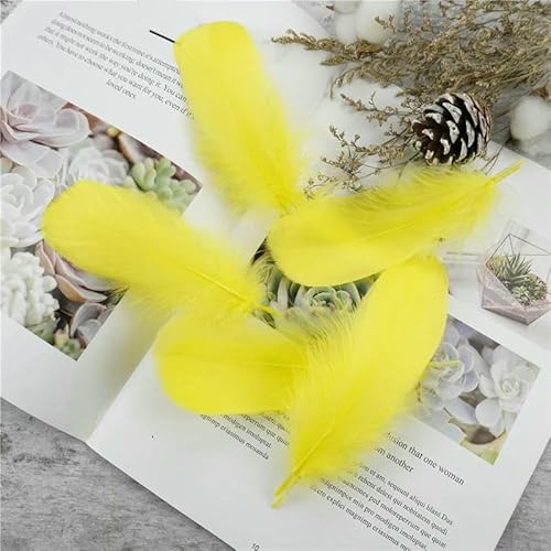 Großhandel Weiche Gänsefeder 13-18 cm Natürliche Schwanenfeder für DIY Schmuckherstellung Handarbeitszubehör Hochzeitsfeierdekoration-Gelb-20 Stück Großhandel Weiche Gänsefeder 13-18 cm Natürliche Schwanenfeder für DIY Schmuckherstellung Handarbeitszubehör Hochzeitsfeierdekoration-Gelb-20 Stück von VHEOKG