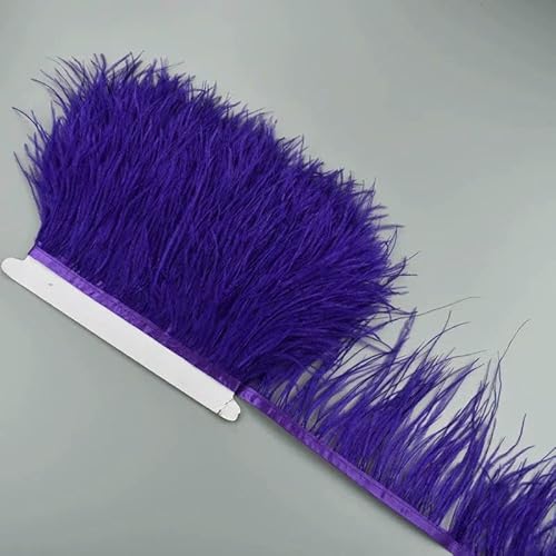 Meter Straußenfedernband, 10–15 cm, weiße Federquaste, Fransenbesatz, Boa, Nähen, Flecos, Handarbeiten, Kleidung, Hochzeitszubehör, Dunkelviolett Meter Straußenfedernband, 10–15 cm, weiße Federquaste, Fransenbesatz, Boa, Nähen, Flecos, Handarbeiten, Kleidung, Hochzeitszubehör, Dunkelviolett von VHEOKG