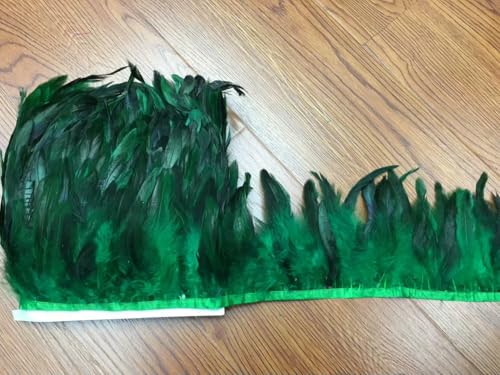 Mode Feder 10yards/lots Schwärzlich Grün Farbe Coque Rooster Schwanz Feder Fringe Rooster feder trimmen 5-6 zoll in breite-dunkelgrün Mode Feder 10yards/lots Schwärzlich Grün Farbe Coque Rooster Schwanz Feder Fringe Rooster feder trimmen 5-6 zoll in breite-dunkelgrün von VHEOKG