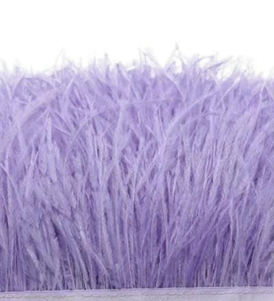 Wunderschöner 1 Meter schwarzer Straußenfederbesatz, Stoffseitenband, Straußenfederbesatz, Kleidung, Hochzeit, Federband, Nähdekoration, Hellviolett, 6–8 cm Wunderschöner 1 Meter schwarzer Straußenfederbesatz, Stoffseitenband, Straußenfederbesatz, Kleidung, Hochzeit, Federband, Nähdekoration, Hellviolett, 6–8 cm von VHEOKG