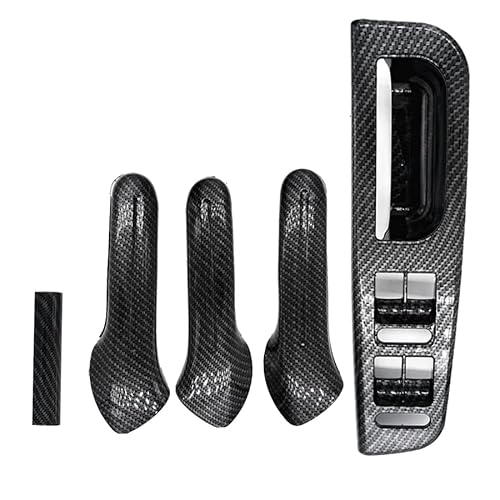 VHEUHZ Auto-Innentürgriffleiste Autoinnenraum vorne/hinten links rechts Türhaltegriff kompatibel mit VW Bora Golf 1999-2004 4 MK4 Jetta 1J0867171A 1J4867179A 1J0867172A (Kohlefaser) von VHEUHZ
