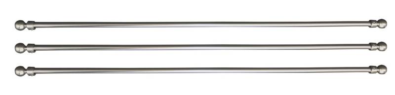 VHG Beschwerungsgewicht " Dira" Beschwerungsstab für Schiebegardinen, Paneele, Schiebegardinen, Vorhang, Zubehör, 61 cm, (Packung, 3-tlg), zum Einschieben von VHG