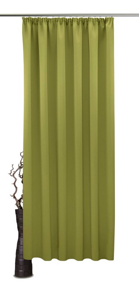 VHG Verdunkelungsvorhang Leon, Kräuselband (1 St), verdunkelnd, Polyester, Dim Out, Raumverdunklung, Kälteschutz, Hitzeschutz, Sonnenschutz von VHG