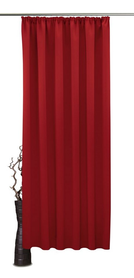 VHG Verdunkelungsvorhang Leon, Kräuselband (1 St), verdunkelnd, Polyester, Dim Out, Raumverdunklung, Kälteschutz, Hitzeschutz, Sonnenschutz von VHG