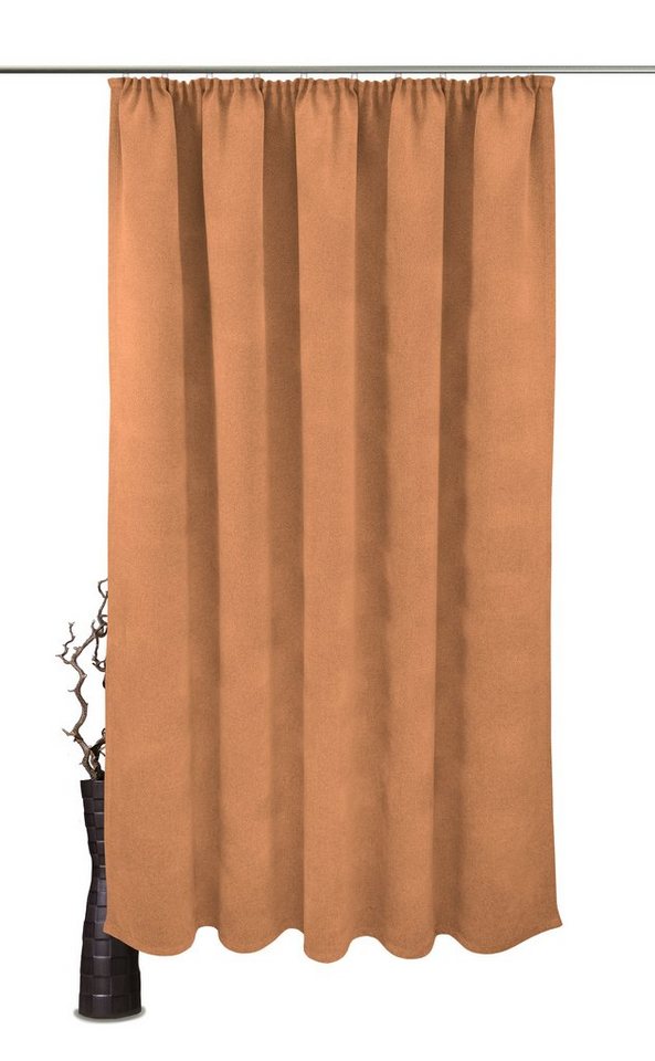 Vorhang Alea, VHG, Kräuselband (1 St), verdunkelnd, Polyester, Wärmeschutz, Kälteschutz, Energie sparend, Breite 145 cm, 415 g/²m, uni von VHG