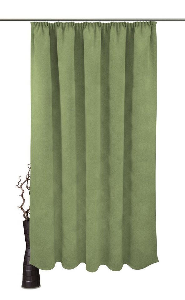 Vorhang Alea, VHG, Kräuselband (1 St), verdunkelnd, Polyester, Wärmeschutz, Kälteschutz, Energie sparend, Breite 145 cm, 415 g/²m, uni von VHG