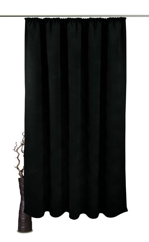 Vorhang Alea, VHG, Kräuselband (1 St), verdunkelnd, Polyester, Wärmeschutz, Kälteschutz, Energie sparend, Breite 145 cm, 415 g/²m, uni von VHG