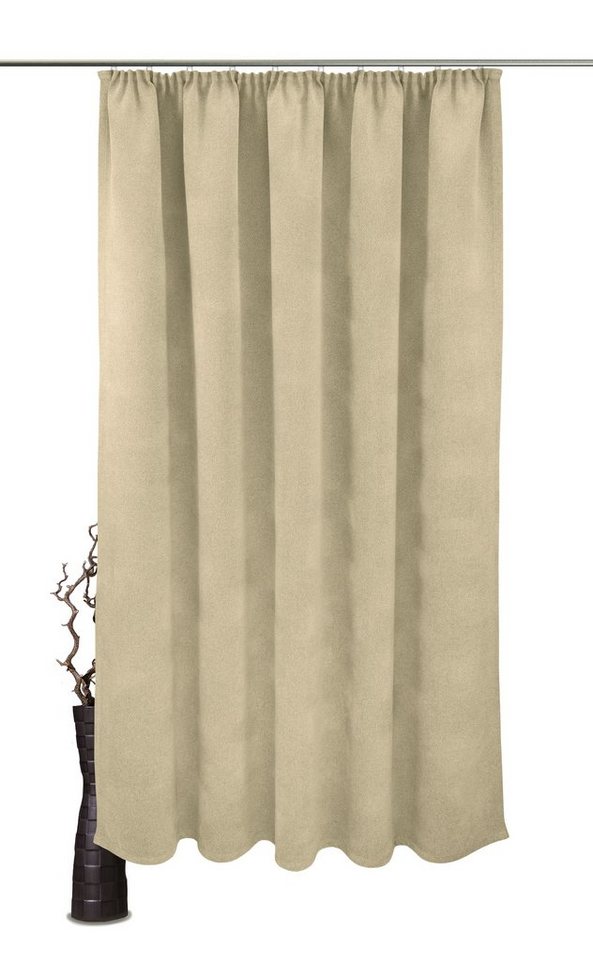 Vorhang Alea, VHG, Kräuselband (1 St), verdunkelnd, Polyester, Wärmeschutz, Kälteschutz, Energie sparend, Breite 145 cm, 415 g/²m, uni von VHG