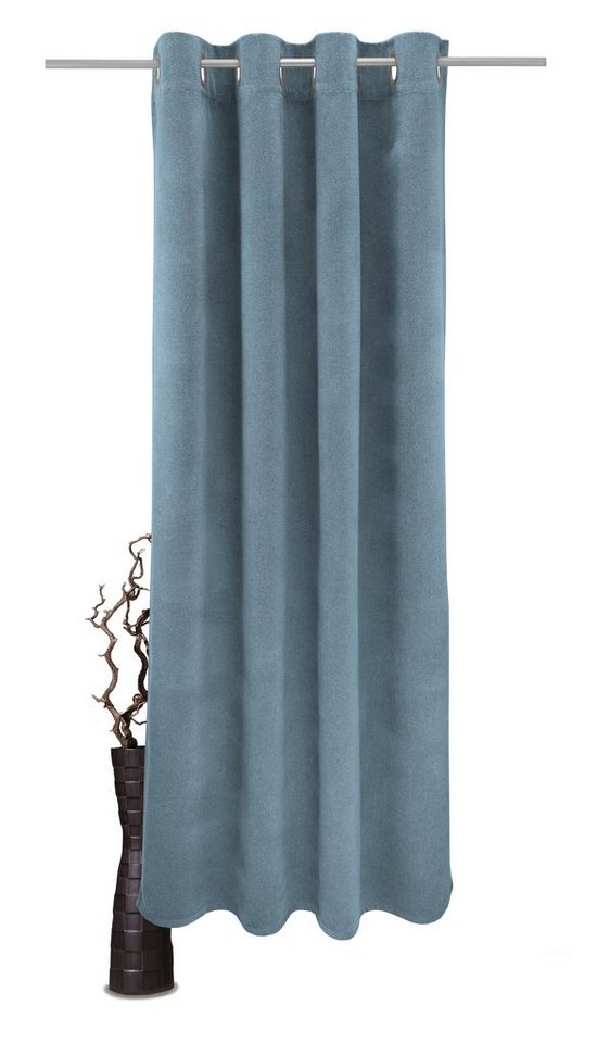 Vorhang Alea, VHG, Ösen (1 St), verdunkelnd, Polyester, Wärmeschutz, Kälteschutz, Energie sparend, Breite 145cm, 415 g/²m von VHG