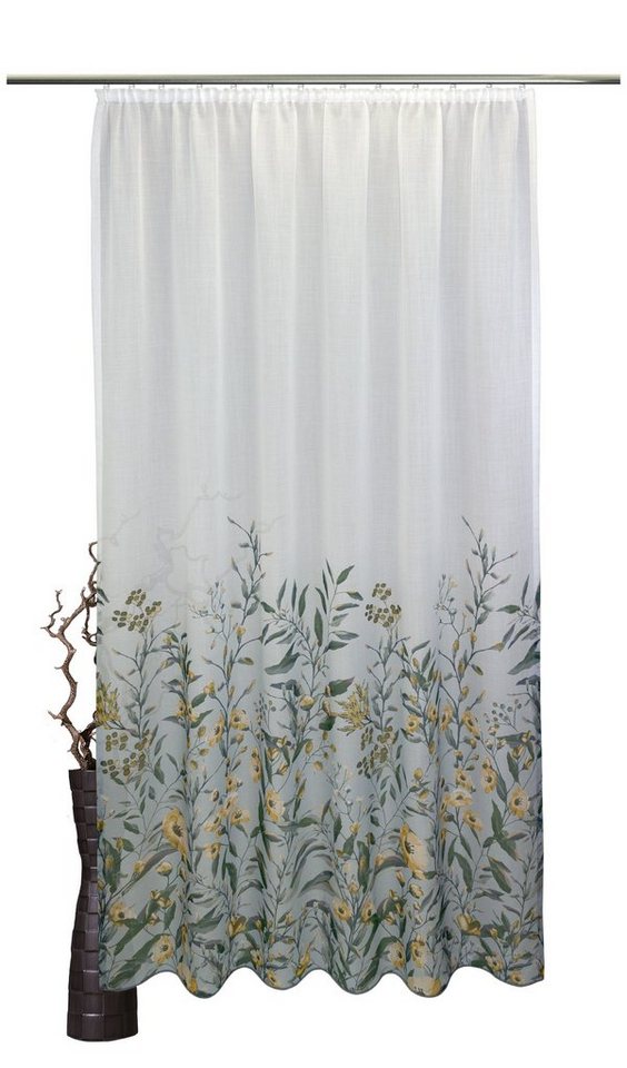 Vorhang Grazia, VHG, Kräuselband (1 St), halbtransparent, Polyester, Digitaldruck mit Farbverlauf, Breite 145 cm von VHG