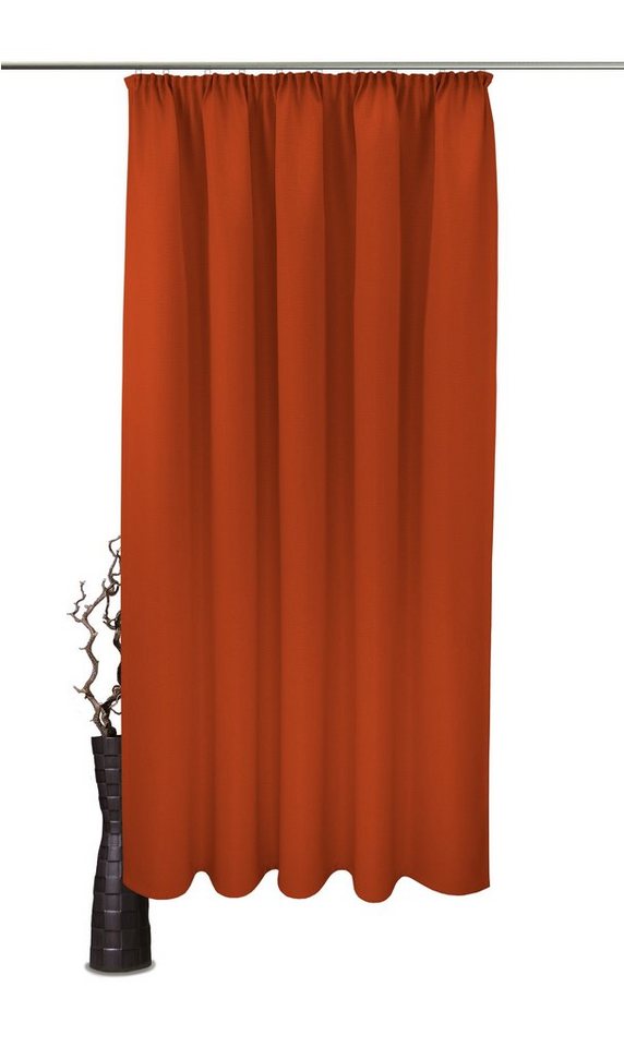 Vorhang Sandro, VHG, Kräuselband (1 St), abdunkelnd, Polyester, Verdunkler, einfarbig, Breite 140 cm von VHG