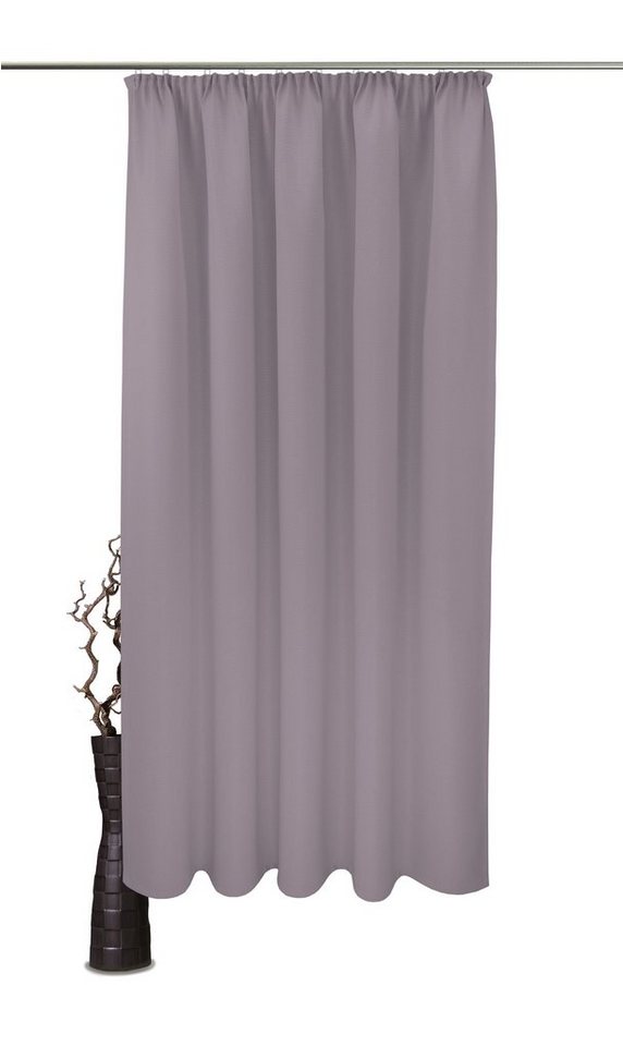 Vorhang Sandro, VHG, Kräuselband (1 St), abdunkelnd, Polyester, Verdunkler, einfarbig, Breite 140 cm von VHG