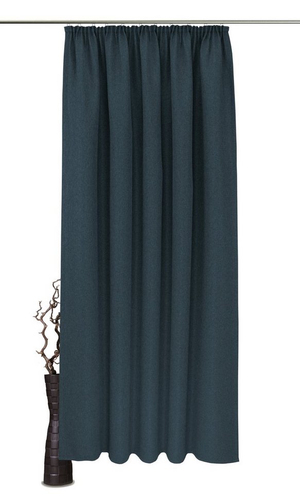VHG Vorhang Sandro, Kräuselband (1 St), abdunkelnd, Polyester, Verdunklungsvorhang von VHG