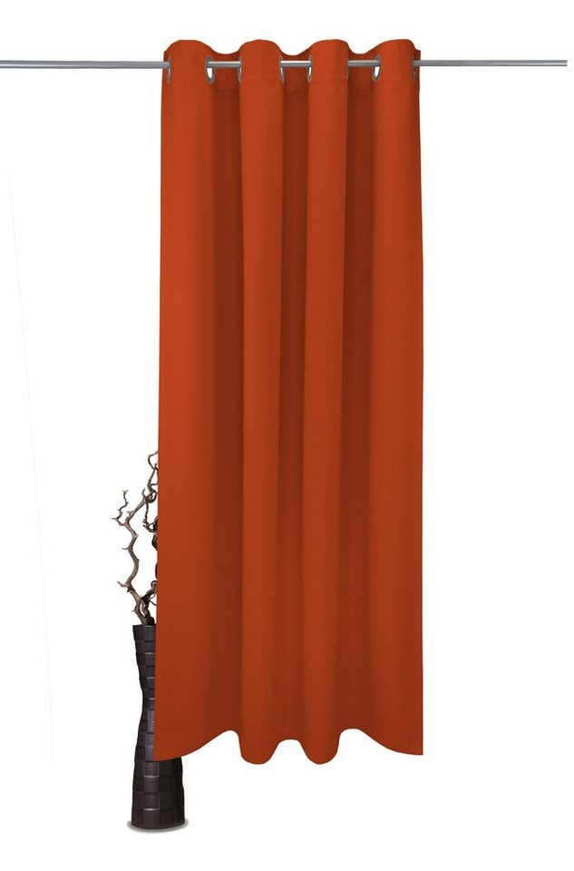 Vorhang Sandro, VHG, Ösen (1 St), abdunkelnd, Polyester, Verdunkler, einfarbig, Breite 140 cm von VHG