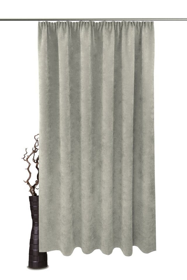 Vorhang Velvet, VHG, Kräuselband (1 St), blickdicht, Polyester, Samt, Uni, Gardine, pflegeleicht, Dekoration, Breite 140 cm von VHG