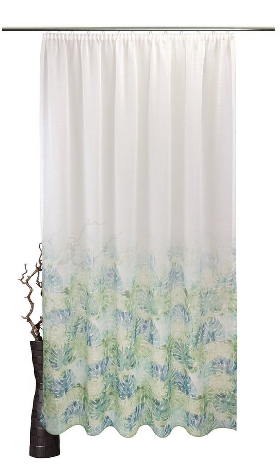 Vorhang Zara, VHG, Kräuselband (1 St), halbtransparent, Aquarell, Digitaldruck, Farbverlauf von VHG