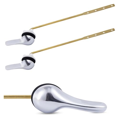 1/3 Stücke Universal Toilettenspülhebel Chrom Toilettenschlüssel Eisengriff Toilettenschlüssel Wassertank Zubehör Badezimmer Werkzeuge(3pcs silver) von VHGHHVEJ