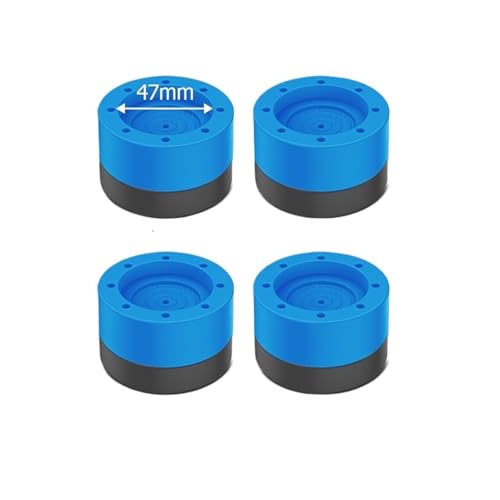 4PCS Anti-Vibrations-Pads Waschmaschine Füße Pad Universal Waschmaschine Anti-Rutsch-Roller Kit Möbel Hebe Fuß Basis Erhöhen(4pcs Blue 35mm) von VHGHHVEJ
