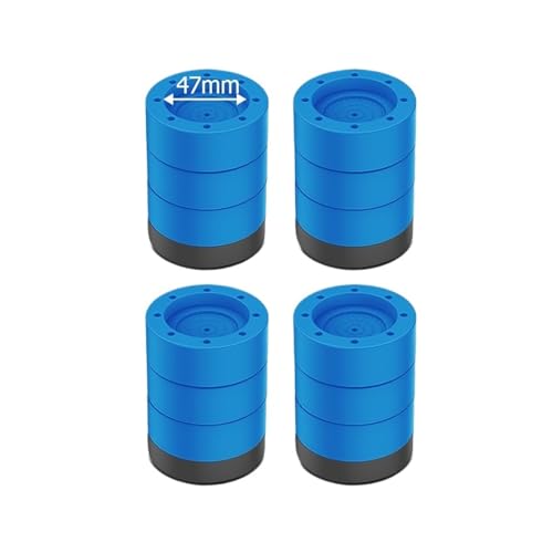 4PCS Anti-Vibrations-Pads Waschmaschine Füße Pad Universal Waschmaschine Anti-Rutsch-Roller Kit Möbel Hebe Fuß Basis Erhöhen(4pcs Blue 85mm) von VHGHHVEJ