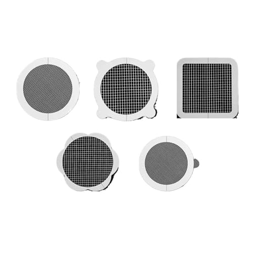 5/100 STÜCKE Einweg-Haarabflussfänger Mesh Antiblocking Filter Bodenablauf Aufkleber Duschabdeckung Küche Badezimmer Waschbecken Sieb(B-(11CM),30PCS) von VHGHHVEJ