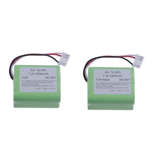 7,2 V NI-MH 5400 MAh Akku ，380T 380 390T 5200 5200B 5200C ，Staubsauger Aufgerüsteter 3000 MAH NI-MH Akku(2 Battery) von VHGHHVEJ