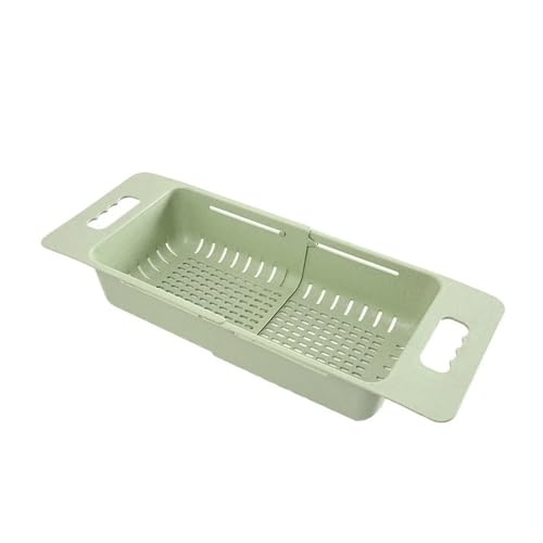 Einstellbare Abtropffläche Spüle Abflusskorb Waschen Gemüse Obst Trocknen Rack Küche Zubehör Organizer(C) von VHGHHVEJ