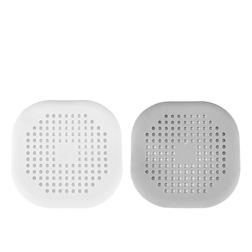 Küchenspüle Filtersieb Duschablauf Haarfänger Haarstopper Waschbecken Mesh Badewanne Trog Filter Badezimmer Zubehör(1 White 1 Gray) von VHGHHVEJ