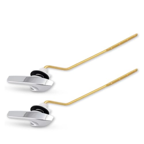 Toilettengriff Spülhebel Ersatz Universal Seitenmontage 2er-Pack Tank Flapper Ketten von VHGHHVEJ